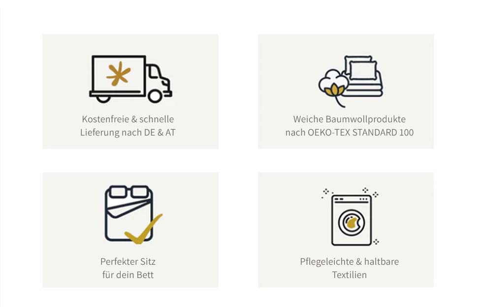 Spannbettlaken faltenfrei Sitz hoch Oeko