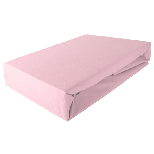 140x200 cm bis 160x220 cm - Premium Spannbettlaken hohe Matratze altrosa rosa