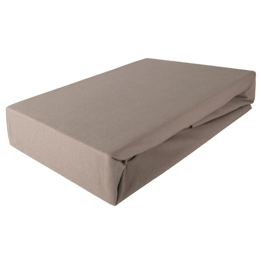 Betttuch 200x200 200 210 220 Topper braun Toffee