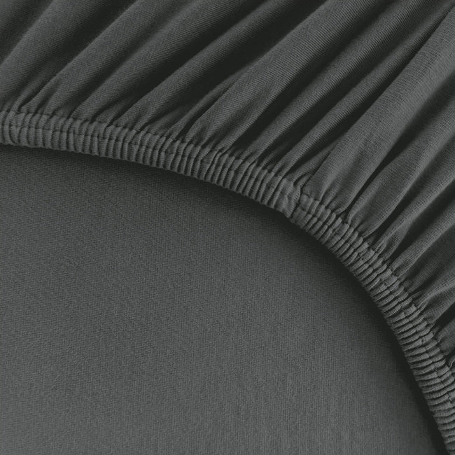 140x200 cm bis 160x220 cm - Premium Spannbettlaken für dunkelgrau graphit